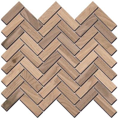 Декор Селект Вуд бежевый мозаичный 33x33x0,9