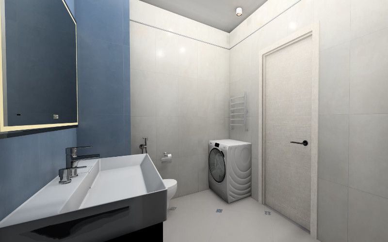 Совмещенный санузел Онда в стиле пэчворк Совмещенный санузел Онда в стиле пэчворк