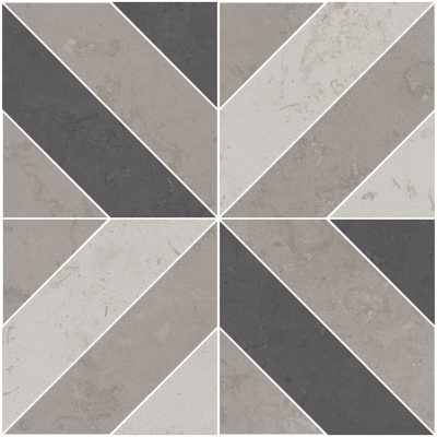 Декор Про Лаймстоун серый матовый 60x60x0,9