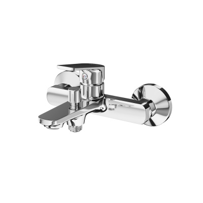 Комплект для ванны НОТА с настенным смесителем с дивертором и душевой стойкой, хром