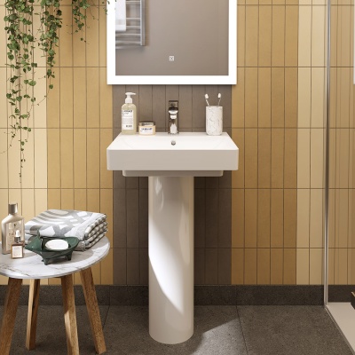 Раковина Pro/Про мебельная\подвесная 50, белая глянцевая Раковина Pro/Про мебельная\подвесная 50, белая глянцевая