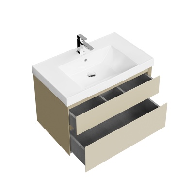 Тумба Cubo/Кубо подвесная с ящиками 80, лимо матовая