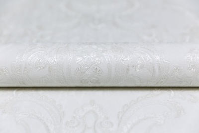 Обои виниловые на флизелиновой основе Ориент мотив, белый Обои виниловые на флизелиновой основе Ориент мотив, белый