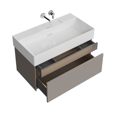 Тумба Logica/Лоджика подвесная 2 ящика 90 см, песчаный