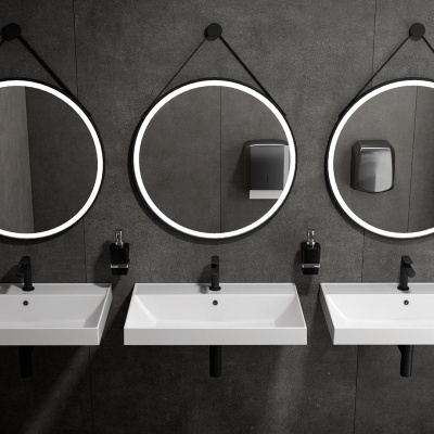 Раковина Cubo/Кубо подвесная\мебельная 70, белая глянцевая