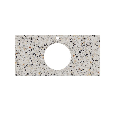 Столешница для полувстраиваемых раковин Бричиола 100, белый натуральный