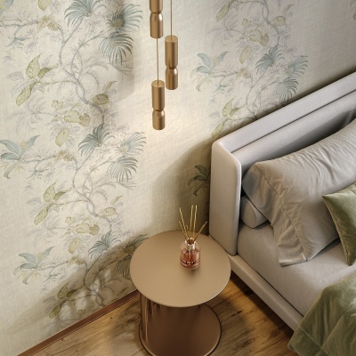 Обои виниловые Оранжерея мотив, жёлтый Обои виниловые Оранжерея мотив, жёлтый