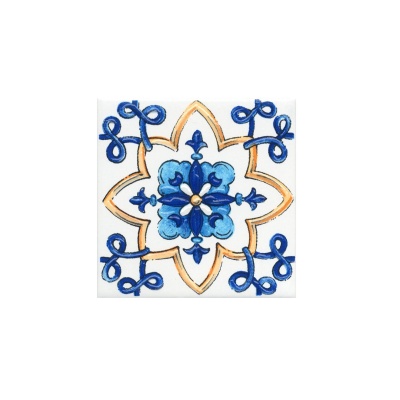 Вставка Капри майолика 9,8x9,8x0,7