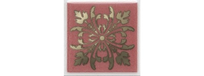 Вставка Клемансо розовый глянцевый 4,9x4,9x0,69