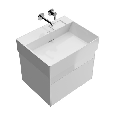 Тумба Logica/Лоджика подвесная 2 ящика 60 см, белоснежный