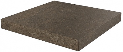 Ступень угловая клееная Про Стоун коричневый 33x33x0,9