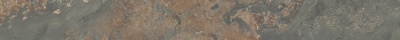 Бордюр Рамбла коричневый матовый обрезной 25x2,5x1,9