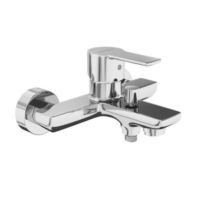 Комплект для ванны СОНАТА со смесителем для ванны и душевой стойкой, хром