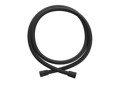 Душевой шланг Fonte/Фонте универсальный, пвх, черный матовый