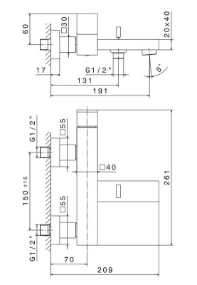 Комплект для ванны ФУТУРА на 2 потока cо смесителем и душевой стойкой, черный матовый