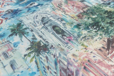 Обои виниловые Впечатление мотив, цветной Обои виниловые Впечатление мотив, цветной