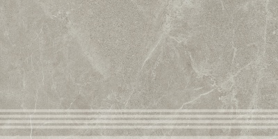 Ступень фронтальная Эстерель серый светлый матовый обрезной 30x60x0,9