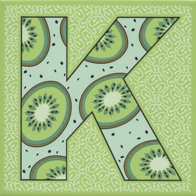 Декор Сад-огород «Киви» матовый 20x20x0,69