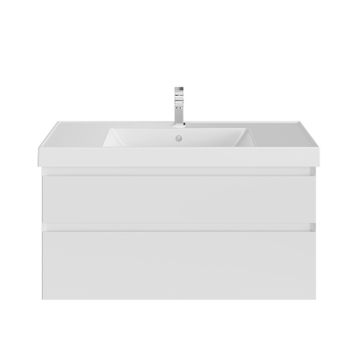 Тумба Cubo/Кубо подвесная с ящиками 100, белая матовая