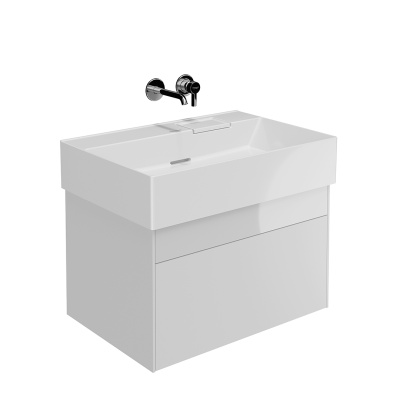 Тумба Logica/Лоджика подвесная 2 ящика 70 см, белоснежный