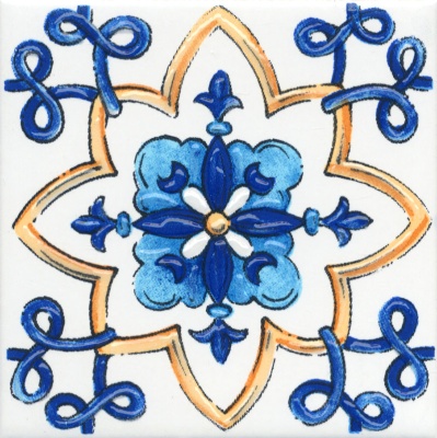 Декор Капри майолика глянцевый 20x20x0,69