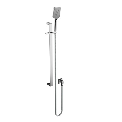 Комплект для душа ФЬОРЕТТО на 2 потока со встраиваемым механическим смесителем, верхней лейкой и душевой стойкой, хром