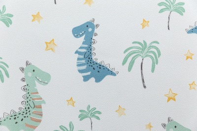 Обои виниловые на флизелиновой основе Уик-энд мотив, разноцветный дино