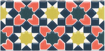 Декор Алькасар глянцевый 7,4x15x0,69