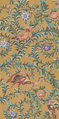 Панно Райский сад золотой матовый обрезной (из 3-х частей 60x119,5x0,9) 180x119,5x0,9