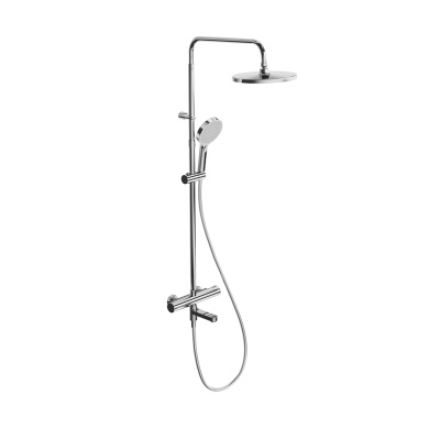 Душевая колонна FONTE на 3 потока с поворотным изливом с термостатически смесителем, хром Душевая колонна FONTE на 3 потока с поворотным изливом с термостатически смесителем, хром