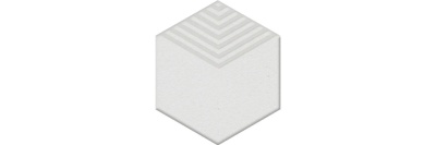 Декор Агуста белый 6x5,2x0,69