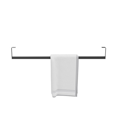 Держатель для полотенец к раковинам Logica/Лоджика 90 с крепежом, черный матовый