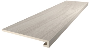 Ступень Монтиони миндальный матовый обрезной 33x119,5x0,9