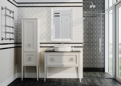 Зеркало Plaza Classic/Плаза Классик 65, белое матовое
