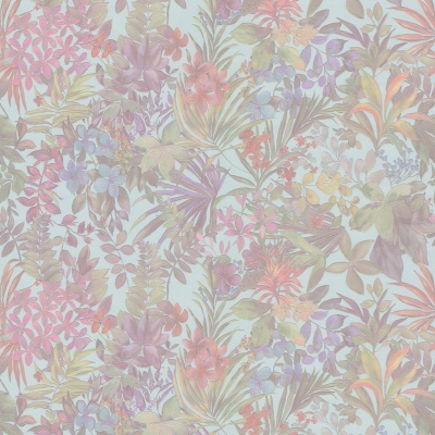 Обои виниловые Джангл мотив, голубой цветной Обои виниловые Джангл мотив, голубой цветной