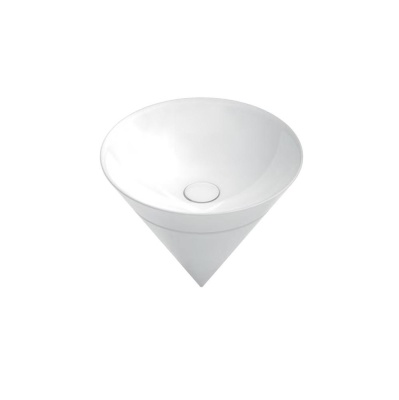 Раковина Cono/Коно встраиваемая сверху 44, белая глянцевая