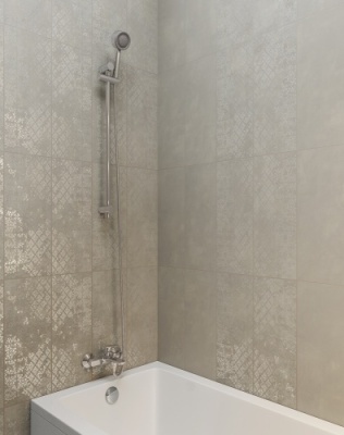 Комплект для ванны НОТА с настенным смесителем с дивертором и душевой стойкой, хром