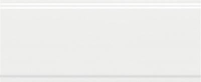 Бордюр Флориан белый матовый обрезной 30x12x1,3