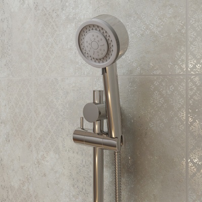 Комплект для ванны НОТА с настенным смесителем с дивертором и душевой стойкой, хром