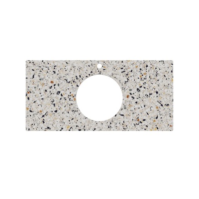 Столешница для полувстраиваемых раковин Бричиола 100, белый натуральный