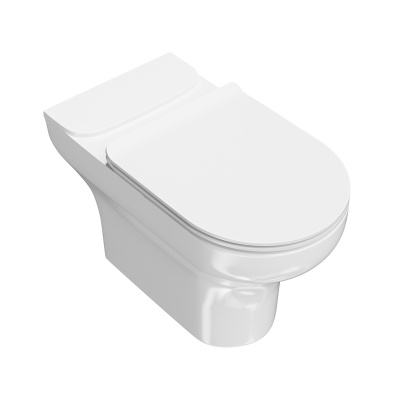 Унитаз Buongiorno/Бонджорно напольный безободковый, белый глянцевый Унитаз Buongiorno/Бонджорно напольный безободковый, белый глянцевый