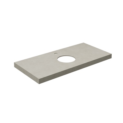 Столешница из керамогранита Про Чементо 100x48, бежевая матовая