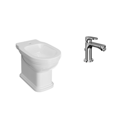 Комплект с напольным биде ПОМПЕИ и смесителем ОЛЕ Комплект с напольным биде ПОМПЕИ и смесителем ОЛЕ