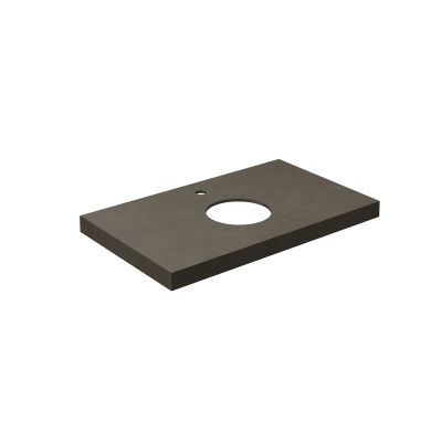 Столешница из керамогранита Про Чементо 80x48, коричневая матовая