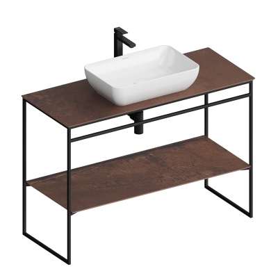 Металлическая структура Plaza Next/Плаза Некст напольная 120, черная матовая