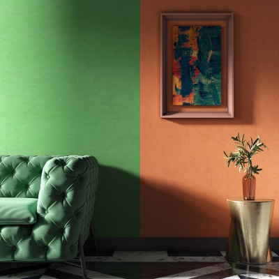 Обои виниловые Джангл база, оранжевый Обои виниловые Джангл база, оранжевый