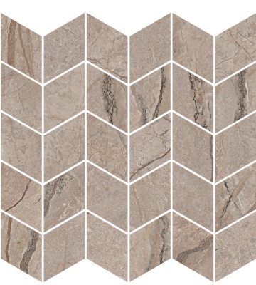 Декор Ифран мозаичный бежевый светлый глянцевый обрезной 30x31,2x0,9