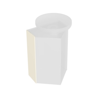 Боковина универсальная для двух модулей Caravan/Караван, сливочная матовая