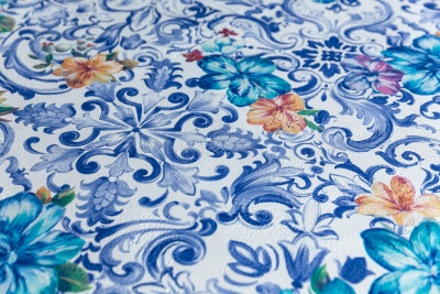 Обои виниловые Азулежу мотив, цветной