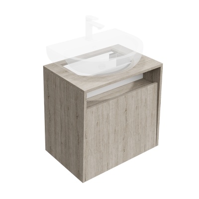 Тумба Pro/Про подвесная 1 ящик 60, дуб Орегон